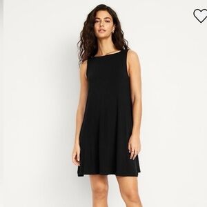 Old Navy Black Sleeveless A-Line Mini Dress